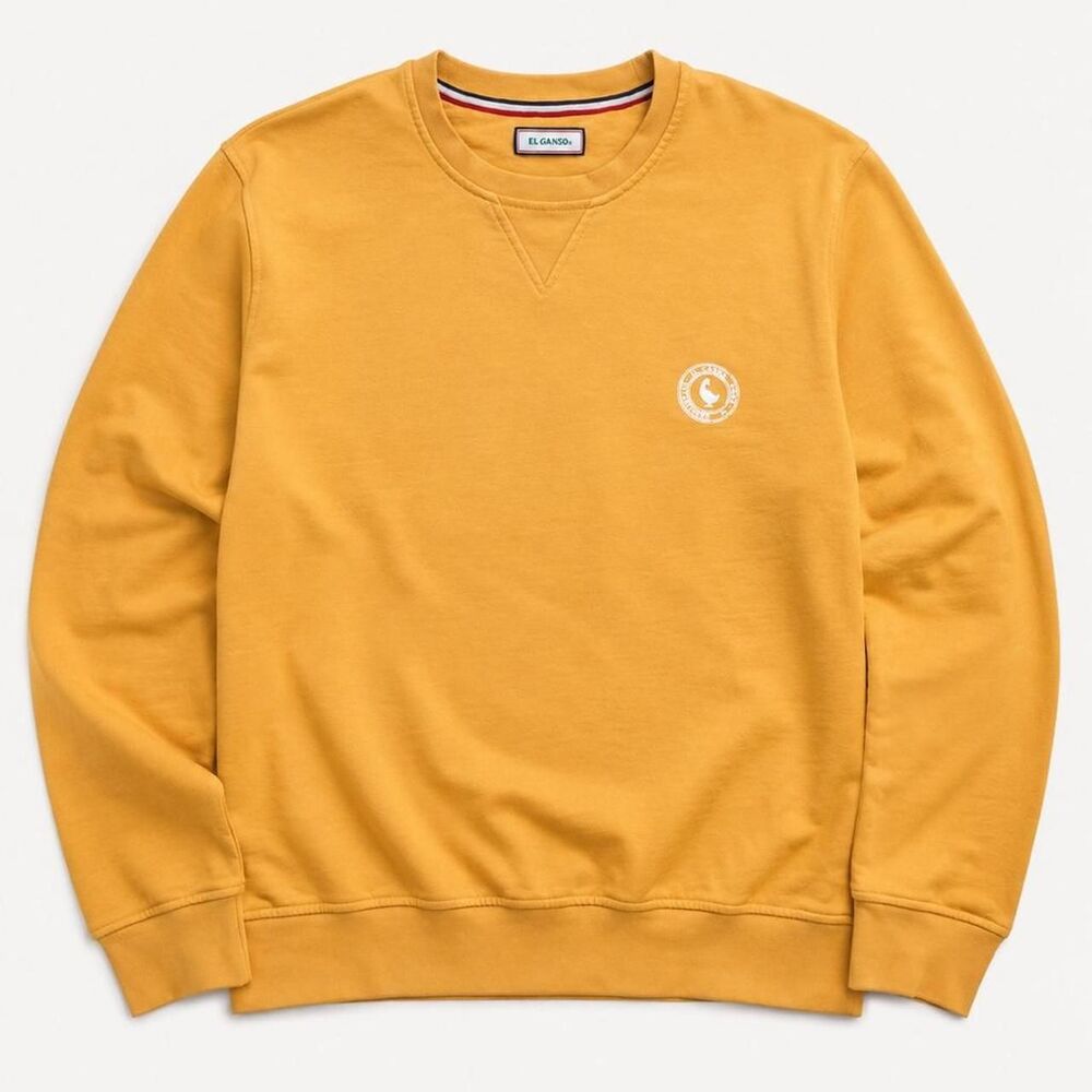 El Ganso Mustard Yellow Crewneck Sweatshirt | Size Large